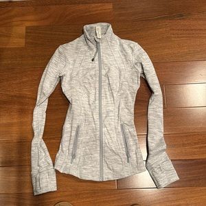Lululemon heathered grey define jacket size 0